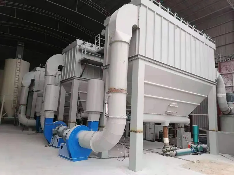 CRGM ultrafine mill and dust collection system at customer site